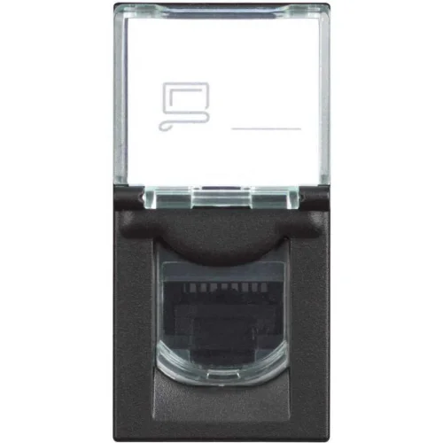 Bticino RG4279C6 Classia Cat6 UTP Aletsiz 1M Siyah Data Prizi - 1