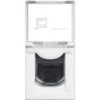 Bticino RW4258RJ11 Classia RJ11 1M Beyaz Telefon Prizi - 1