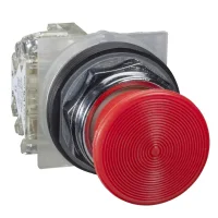 Schneider Electric 9001KR24RH13 Buton Ø 30 Metal Şev Mantar Başlık Ø 35 Mm Kırmızı 1 K/A - 1