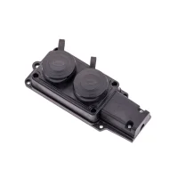 Byes BY10-104 1/16A 220V Kauçuk 2'li Grup Priz IP44 - 1