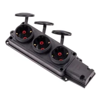 Byes BY10-105 1/16A 220V Kauçuk 3'lü Grup Priz IP44 - 1