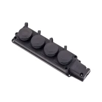 Byes BY10-106 1/16A 220V Kauçuk 4'lü Grup Priz IP44 - 1