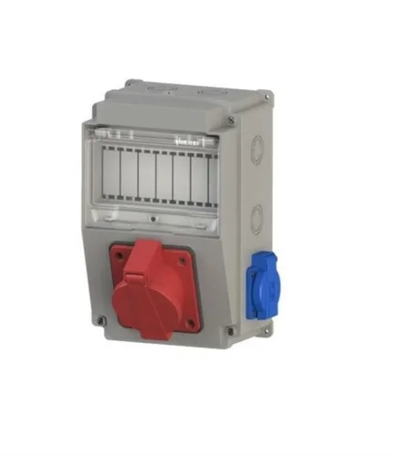 Byes BY20-106 5x16A 380V 1 Adet Ön + 1x16A 2 Adet Yan ABS Kombinasyon Kutusu - 1