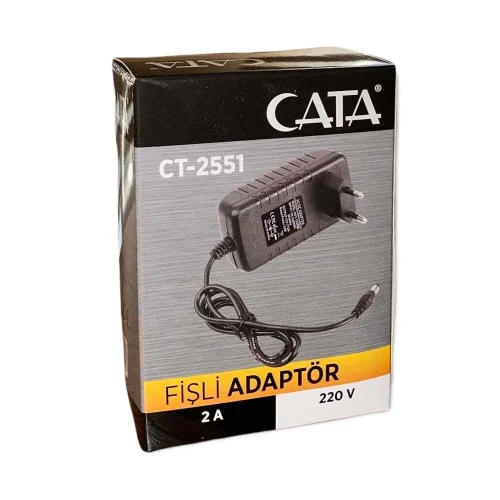 CATA CT-2551 2A (24W) Priz Tipi Fişli Adaptör - 3