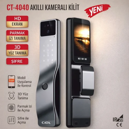 Cata CT-4040 Akıllı Kameralı Kilit - 1