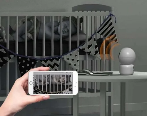 CATA CT-4050 360 Derece Dönebilen Gece Görüşlü Akıllı İç Mekan Kamera - 2