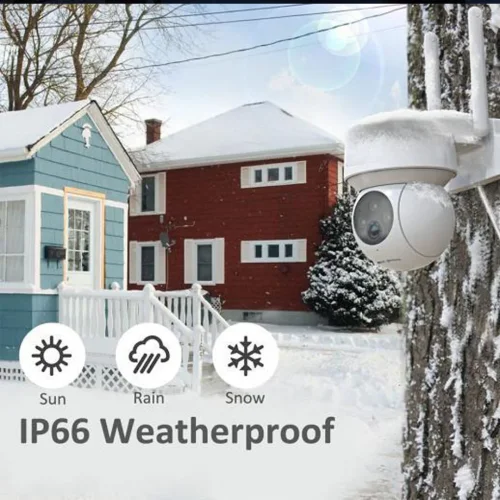 CATA CT-4051 336 Derece Dönebilen Gece Görüşlü Akıllı Dış Mekan Kamera - 6