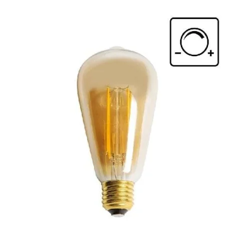 CATA CT-4313 6W Amber %100 Dimmer Rustik Ampul E27 Duylu 450 Lümen - 1