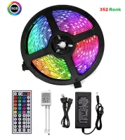 CATA CT-4558 Profesyonel RGB Şerit Led Seti (5 mt RGB LED+TRAFO+RGB KUMANDA) - 1