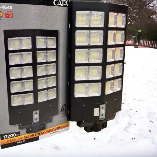 CATA CT-4645 1200W 6400K Beyaz Işık Fotoselli Solar Led Sokak Armatürü 13200 Lümen IP65 - 3