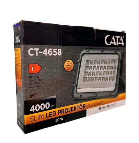 CATA CT-4658 50W 6400K Beyaz Işık Led Projektör 4000 Lümen IP64 - 6