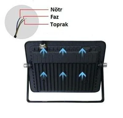 CATA CT-4665 400W 6400K Beyaz Işık Led Projektör 32000 Lümen IP64 - 3