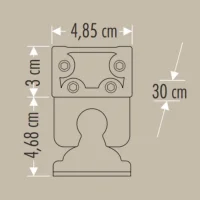 Cata CT-4695 12W 3200K Gold Wallwasher 30CM - 5