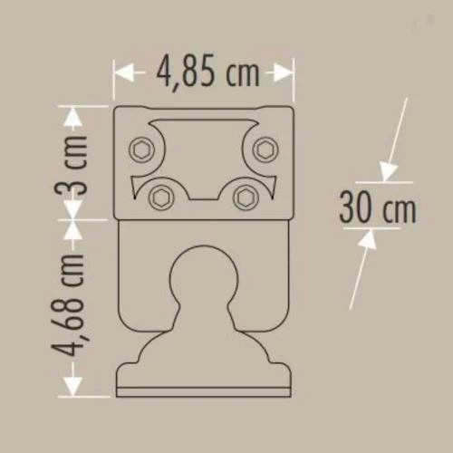 Cata CT-4695 12W Amber Gold Wallwasher 30cm - 3