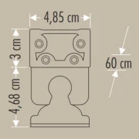 Cata CT-4696 24W 60cm Amber Gold Wallwasher - 3