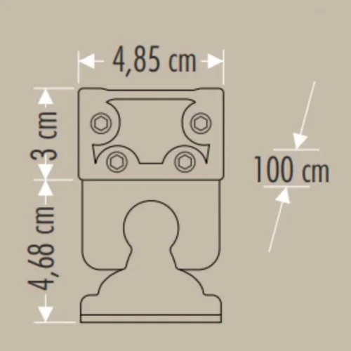 Cata CT-4697 36W 3200K Gold Wallwasher 100cm - 3