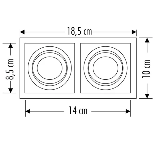 CATA CT-5019 İkili Siyah Spot Kasası - 4
