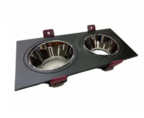 CATA CT-5054 Pars İkili Siyah-Platin Spot Kasası - 1