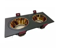 CATA CT-5056 Pars İkili Siyah-Bakır Spot Kasası - 1