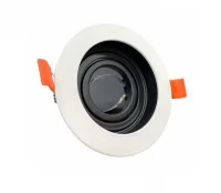 CATA CT-5221 Siyah-Beyaz Pars Yuvarlak Spot Kasası - 1