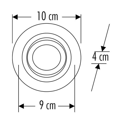 CATA CT-5229 Pars Beyaz Yuvarlak Spot Kasası - 2