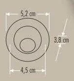 Cata CT-5268 1,5W 3200K Power Led Siyah Ufo Spot - 2
