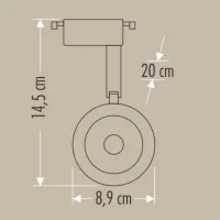 Cata CT-5334 30W 6400K Led Ray Spot Armatür - 2