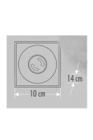 Cata CT-5420 Bergama Sıva Üstü Led Armatür Siyah+Platin Kasa - 2