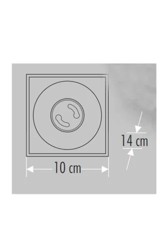 Cata CT-5420 Bergama Sıva Üstü Led Armatür Siyah+Platin Kasa - 2