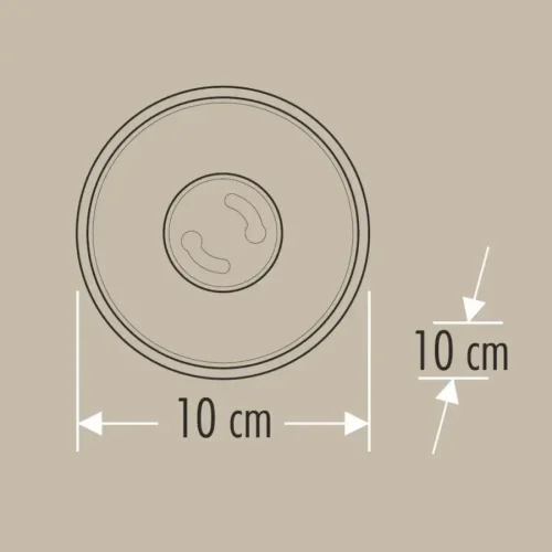 Cata CT-5421 Foça Sıva Üstü Armatür GU-10 Siyah + Bakır - 2