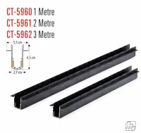Cata CT-5963 Alabama Siyah Yaylı Magnetic Ray 1 Metre - 1