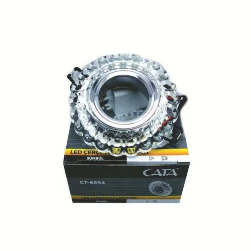 CATA CT-6594 Led Efektli Sümbül Cam Spot Kasa - 1
