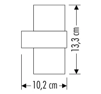 CATA CT-7047 12W 3200K Bora Dekoratif Aplik 1170 Lümen IP54 - 2