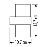 CATA CT-7048 12W 3200K Bora Dekoratif Aplik 1170 Lümen IP54 - 6