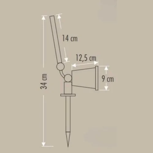 Cata CT-7310 7W 3200K Solar Led Bahçe Armatürü - 4