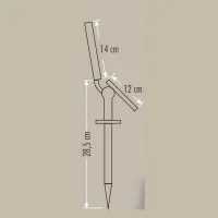 Cata CT-7320 18W 3200K Şarjlı Solar Bahçe Armatürü - 2