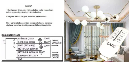 CATA CT-9151 6x1000W Aydınlatma Kumanda - 2