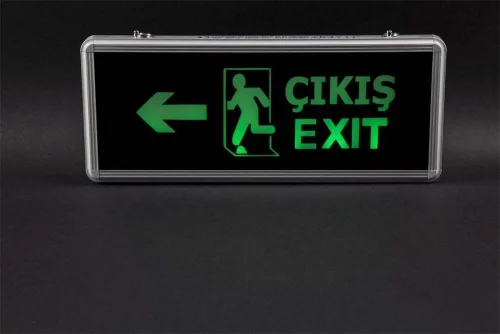 CATA CT-9170 3W Sola Çift Yönlü Led'li Acil Çıkış Armatürü 3 Saat Aydınlatma Süresi - 2