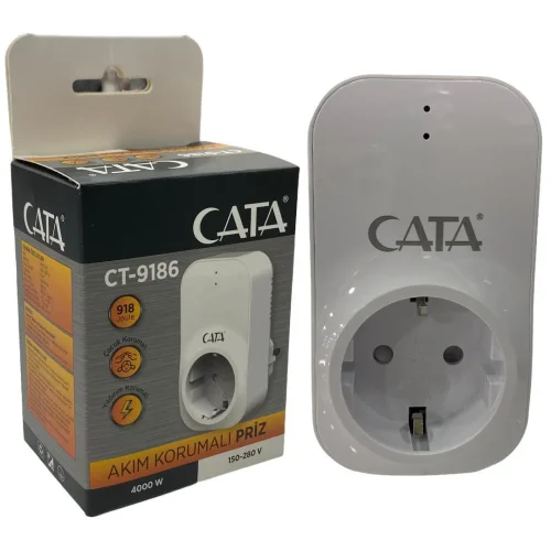 CATA CT-9186 4000W Akım Korumalı Priz - 1