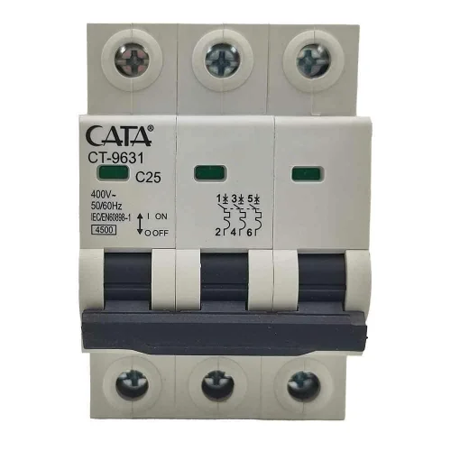 CATA CT-9631 3x25A C Tipi Trifaze Sigorta - 2