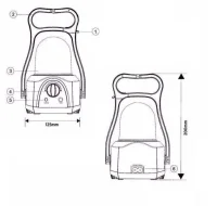 CATA CT-9950 Şarj Edilebilir Dimmerli Abant Gemici Feneri 4-6 Saat Çalışma Süresi IP20 - 8
