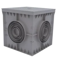 Çetinkaya ÇP 303030 30x30x30 Düz Gri Yeraltı Buat + Düz Gri Kapak - 1