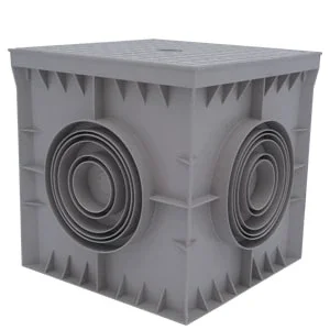 Çetinkaya ÇP 303030 30x30x30 Düz Gri Yeraltı Buat + Düz Gri Kapak - 1