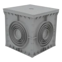 Çetinkaya ÇP 404040 40x40x40 Yerlatı Buat + Düz Gri Kapak - 1