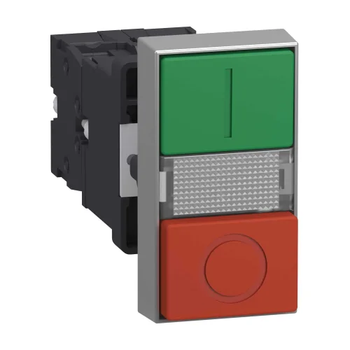 Schneider Electric XA2EW7L3741B5 Çift Başlı Buton, Plastik, Gömme Basmalı, 