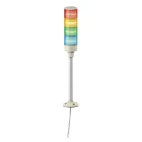 Schneider Electric XVGB4SH Easy Harmony Xvg, Monoblok Işıklı Kolon, Ø60, Kırmızı Turuncu Yeşil Mavi, Sabit Işıklı, Buzzer, Aluminium Tüp, Sabitleme Levhalı, Ip42, 24 V Ac/Dc - 1