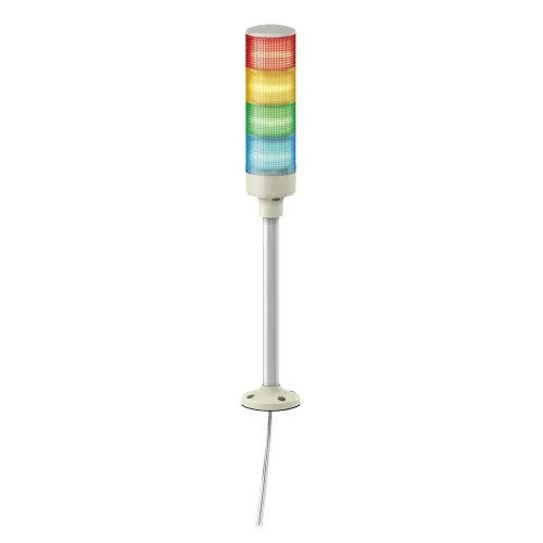 Schneider Electric XVGB4SH Easy Harmony Xvg, Monoblok Işıklı Kolon, Ø60, Kırmızı Turuncu Yeşil Mavi, Sabit Işıklı, Buzzer, Aluminium Tüp, Sabitleme Levhalı, Ip42, 24 V Ac/Dc - 1