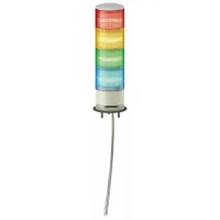Schneider Electric XVGB4SW Easy Harmony Xvg, Monoblok Işıklı Kolon, Ø60, Kırmızı Turuncu Yeşil Mavi, Sabit Işıklı, Buzzer, Taban Montajı, Ip42, 24 V Ac/Dc - 1