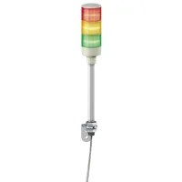 Schneider Electric XVGB3 Easy Harmony Xvg, Monoblok Işıklı Kolon, Ø60, Kırmızı Turuncu Yeşil, Sabit Işıklı, Alüminyum Tüp Montajı Ve L Braket, Ip23, 24 V Ac/Dc - 1