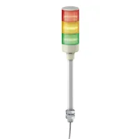 Schneider Electric XVGB3ST Easy Harmony Xvg, Monoblok Işıklı Kolon, Ø60, Kırmızı Turuncu Yeşil, Sabit Işıklı, Buzzer, Alüminyum Tüp Montajı, Ip23, 24 V Ac/Dc - 1